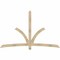 Ekena Millwork Davenport Rough Sawn Timber Gable Bracket, Douglas Fir, 96"W x 60"H x 4"D x 4"F, 15/12 Pitch GBW096X60X0404DAV00RDF - alternate 1